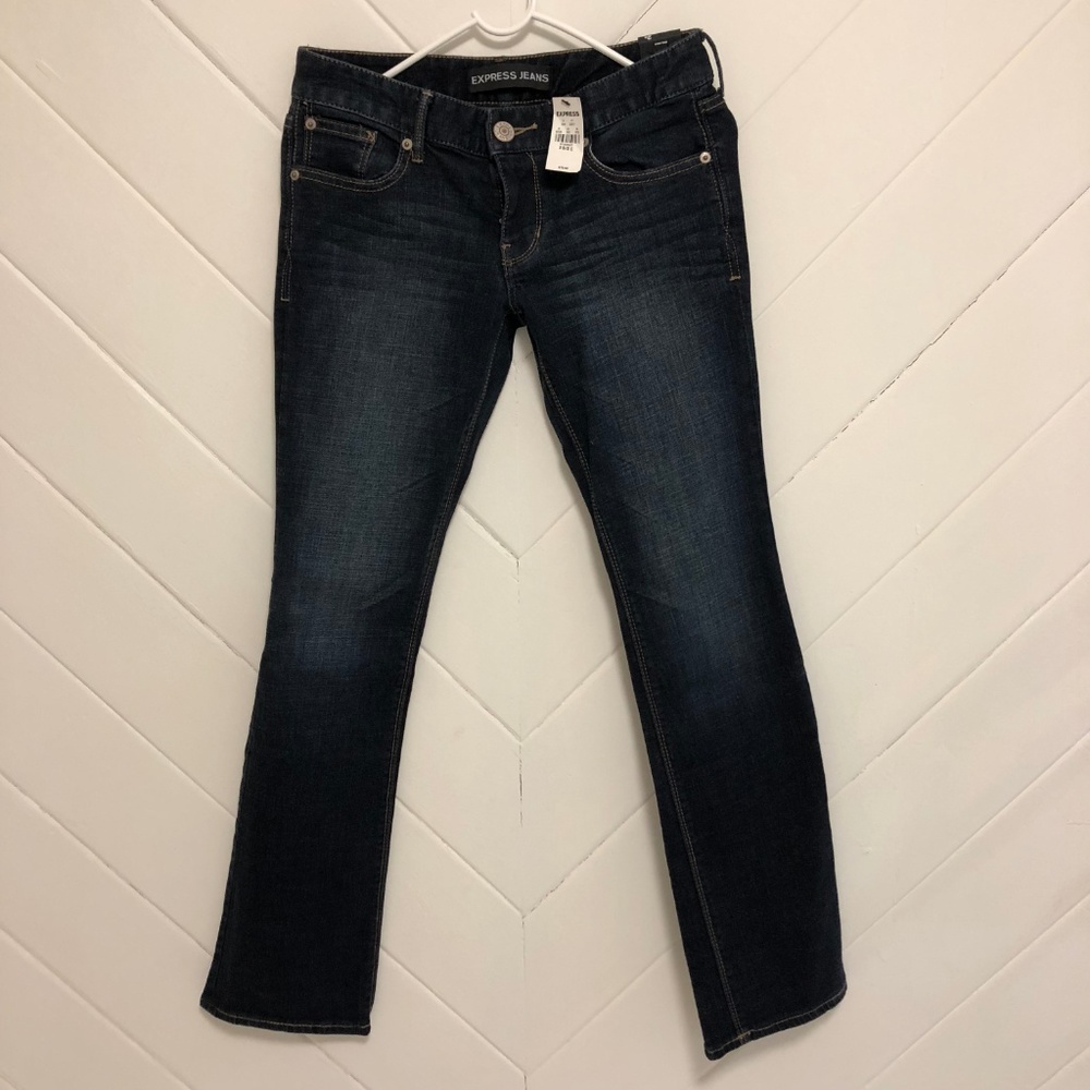 *New* Express Barely Boot Jeans, Size 2 Short - image 1